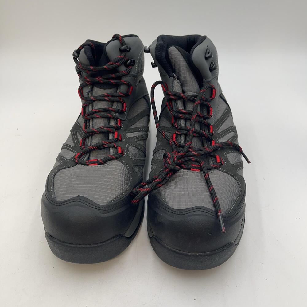Gravity Defyer TB8138G Boots Mens Gray Leather Ankle Combat Comfort Size 10.5